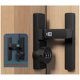 thumbnail image 5 of 180 Degree Barn Door Lock Latch Fluorescent Secure Your Home Easily Install Keyless Entry Zinc Alloy Matte, 5 of 5