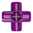 thumbnail image 5 of FORMUFIT PVC Fitting, 5-Way Cross Side Outlet, Furniture Grade, 1-1/4" Size, Purple, 4-Pack (F1145WC-PU-4), 5 of 7