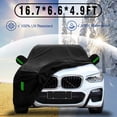 thumbnail image 6 of Liwarace For Ford Mustang Full Car Cover Winter 100% Waterproof UV All Weather Protection, 6 of 14