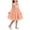 E224-Pink, variant on hengsof Girls' Solid Color Sundress Sleeveless 3D Rose Mesh Halter Neck Dress Casual Summer Everyday Dress Suitable for Children Aged 1-10