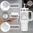 thumbnail image 4 of Chaos Coordinator Gift for Teacher Appreciation Boss Lady Manager Coworker Mom, 40 oz Chaos Coordinator Tumbler with Handle, White, 4 of 6