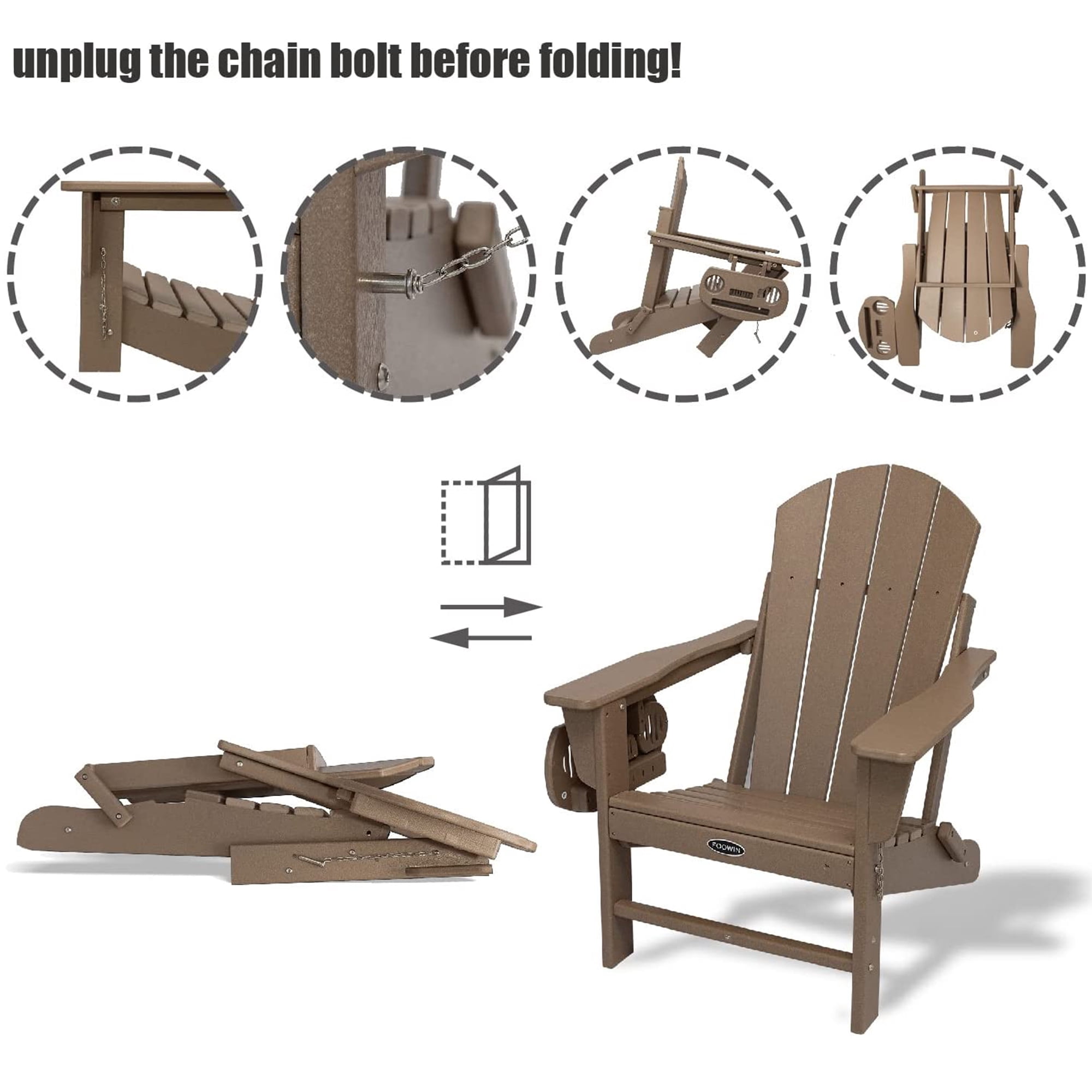 Folding Plastic Adirondack Chair Plastic Adirondack Chairs Weather Resistant Patio Chairs with Cup Holder