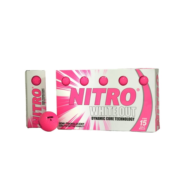 Pelotas de Golf Nitro Long Distance Rendimiento Máximo 15 Unidades