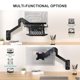 thumbnail image 3 of Soporte de pared para laptop WALI ajustable 10-17" y monitor 17-32", 3 of 8