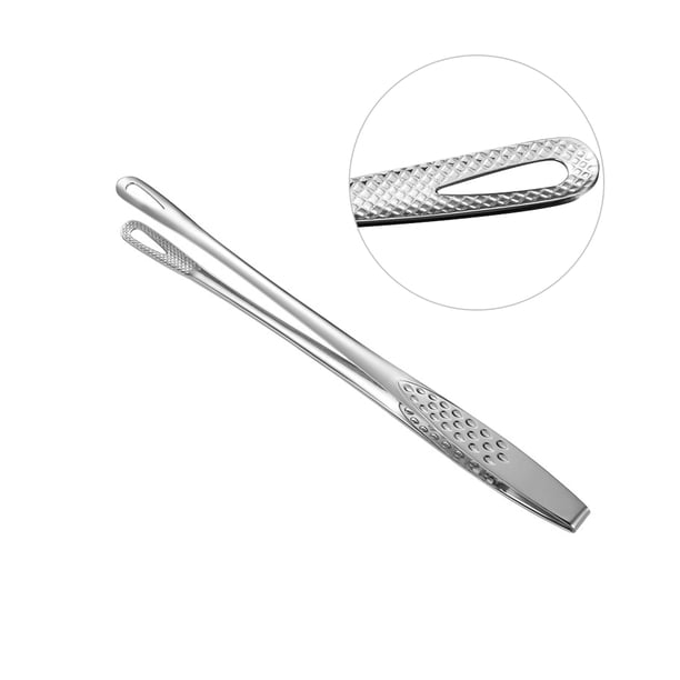 Kearding Pinzas de acero inoxidable para alimentos, pinzas antideslizantes para alimentos, herramienta de cocina anticorrosión a prueba de herrumbre Type3 Kearding HA001929-00