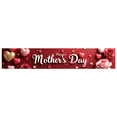 thumbnail image 1 of Red Background Happy Mothers Day Banner with Roses Hearts and Glitter Decors for Mothers Day Celebration Party Event Photography Backdrop Decorations, 1 of 4