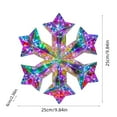 thumbnail image 3 of RXIRUCGD Color Changing Snowflake Hanging Decoration Outdoor Christmas Light with LED Effects for Holiday Party Decor Indoor Seasonal Display with Energy Efficient Design, 3 of 6