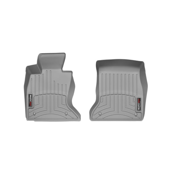 WeatherTech Custom Fit FloorLiners compatible with BMW 535d, 528i, 550i, 535i - 1st Row (Driver & Passenger), Grey