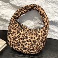 thumbnail image 1 of Bolso pequeño con estampado de leopardo para mujer, bolso de mano ligero y moderno, bolso hobo elegante, 1 of 9