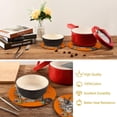 thumbnail image 5 of GZHJMY 2 Pcs Cotton Vintage Halloween Woven Pot Holder Trivets Set,Round Coasters Placemat for Cooking Baking Hot Dish Pan Pot Bowl Teapot(7&9 Inches), 5 of 5