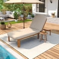 thumbnail image 4 of Chaise Longue d'Extérieur Réglable Chaise de Patio d'Extérieur Inclinable Chaise de Piscine avec Dossier Réglable pour Patio, au Bord de la Piscine Ou Plage, 4 of 5