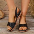 thumbnail image 6 of Norvail Orthopedic Sandals for Women, Women Walking Slippers with Arch Support Wedge Sandals Summer Dressy Open Toe Ankle Strap Platform Beach Casual Slip on Summer Going Out Shoes, 6 of 7