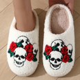 thumbnail image 4 of Zapatillas populares de algodón para mujer, pantuflas de algodón cálidas de felpa para invierno, Navidad y Halloween, para interior y hogar, 4 of 5