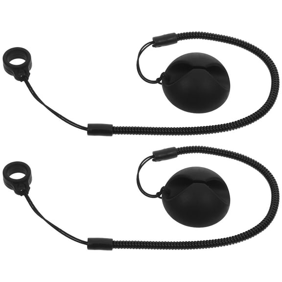 SEWCHICS Anti Lost Lanyard 2Pcs Retractable Tether Lanyard ABS Black For Office Workers