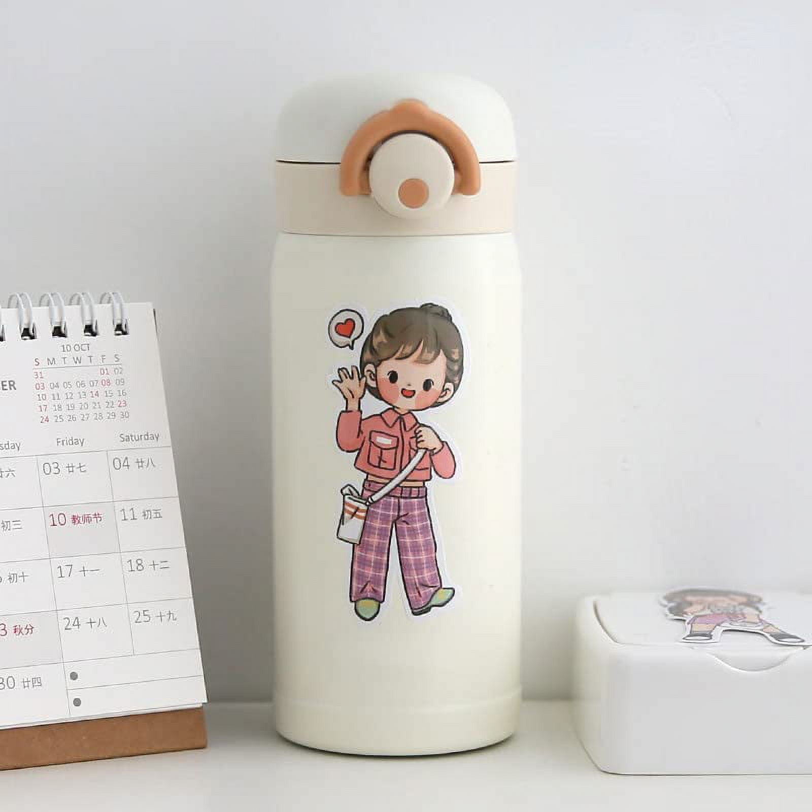 DanceeMangoos 50 Sheets Kawaii Washi Stickers, Cute Cartoon Printed  Adhesive Label Decorative Sticker for Scrapbooking Diary Journaling Planner  DIY