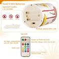 thumbnail image 5 of Yayeee Flameless Candles with Remote Flickering Battery Operated Multi Color Changing, Beach Crab, 5 of 7