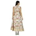thumbnail image 5 of Bimba Women Floral Anarkali Printed Kurta Dupion Silk & Net Kurti Long Formal Party Dress Wear, 5 of 8