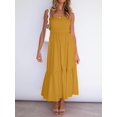 thumbnail image 2 of SURJDE Robe Longue Maxi d'Été Bohème à Fleurs Sans Bretelles pour Femmes, Plage, Fête, 2 of 7