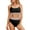 AA Black, variant on Eytino Bathing Suits for Women Swimsuits High Waisted Bikini Sets Shirred Solid Color Scoop Neck Swimming Suits Shell Strap 2025 Summer Beach Swim Suits Swimwear Green L