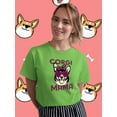 thumbnail image 2 of Corgi Mama T-Shirt Women -Image by Shutterstock, Female XX-Large, 2 of 4