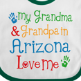 thumbnail image 4 of Inktastic Arizona Grandma Grandpa Love Me Boys or Girls Baby Bib, 4 of 4