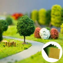 Clispeed 5Pcs Turf Paper Assorted Color for Grass for Crafts for Home Decoration