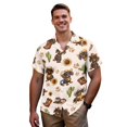 thumbnail image 3 of Uorisanigo Pink Heart Matching Couple Outfits Cactus Sunflower Short Sleeve Shirt for Men Hawaiian Shirts and Women's V-neck Dress A-Line Summer Beach Dresses Size S, 3 of 7