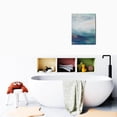 thumbnail image 6 of 12x16inch Bathroom Wall Art - Abstract Blue Ocean Canvas with Coastal Sunset & Sunrise Prints for Sea Lake Themed Home, 6 of 7