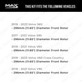 thumbnail image 2 of MAX Advanced Brakes - Front Brake Kit For 2018-2021 Volvo V90| Carbon Ceramic Brake Pad and Rotor Kit| Daily Driving Geomet Coated Brake Rotors, 2 of 9