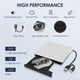 thumbnail image 4 of Hcsunfly Unidad externa de CD/DVD para computadora portátil, reproductor de CD/DVD tipo C USB 3.0 Lector de grabadora portátil compatible con Mac MacBook Pro/Air iMac Desktop Windows 7/8/10/XP/Vista (, 4 of 5