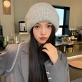 thumbnail image 3 of Winter Hats for Women Warm Beanies Soft Cable Knit Beanie Skull Cap Solid Casual Loose Fit Caps Outdoor Comfy Hat, 3 of 6