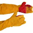 thumbnail image 3 of 1 par de guantes de soldadura de manga larga resistentes al calor guantes de piel de vaca antideslizantes parrilla de barbacoa de soldadura Feliz Sencillez, 3 of 3