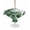 White, variant on Outdoor Tablecloth with Umbrella Hole for Patio/Picnic/Party/Camping, Palm Leaves Tropical Waterproof Table Cloth Round Cover Washable, Green Botanical Summer Linen (Dia 54")