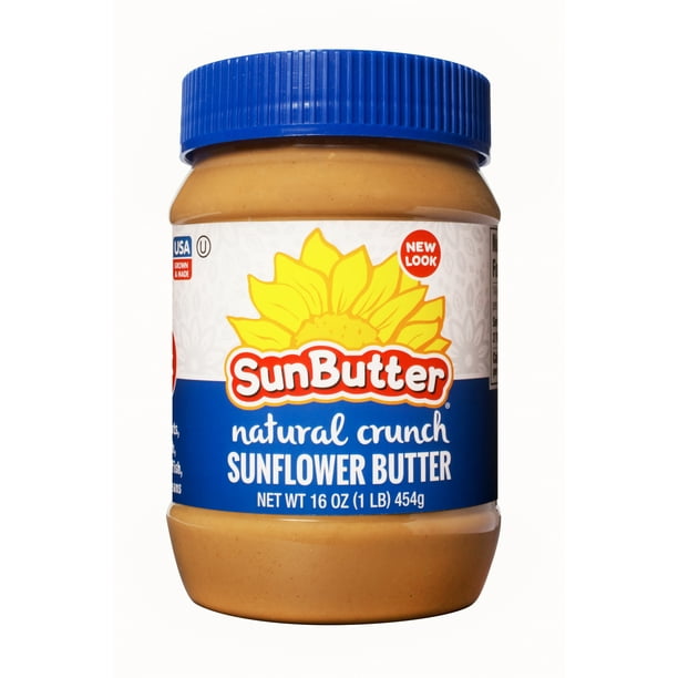 SunButter Natural Crunch Sunflower Butter, Gluten & Peanut Free, 16 oz