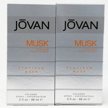 Jovan Musk for Men, Platinum Musk, Cologne Spray, 3 oz