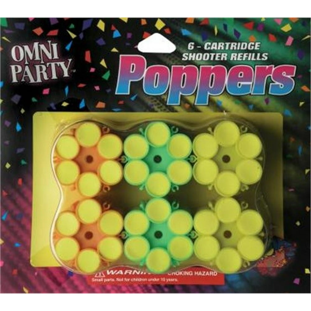 Confetti Six Shooter Refills, PartNo 949, by JaRu Inc., Party Goods