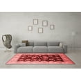thumbnail image 3 of Ahgly Company Indoor Square Oriental Red Industrial Area Rugs, 3' Square, 3 of 4