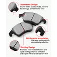 thumbnail image 6 of Funire Front Brake Pads And Rotors Kit Vented Compatible With Toyota Camry 2002 2003 2004 2005 Drilled Slotted Brakes Rotors Ceramic Brake Pads Geomet (11.7in)296mm Brakes And Rotors Kit, 6 of 10