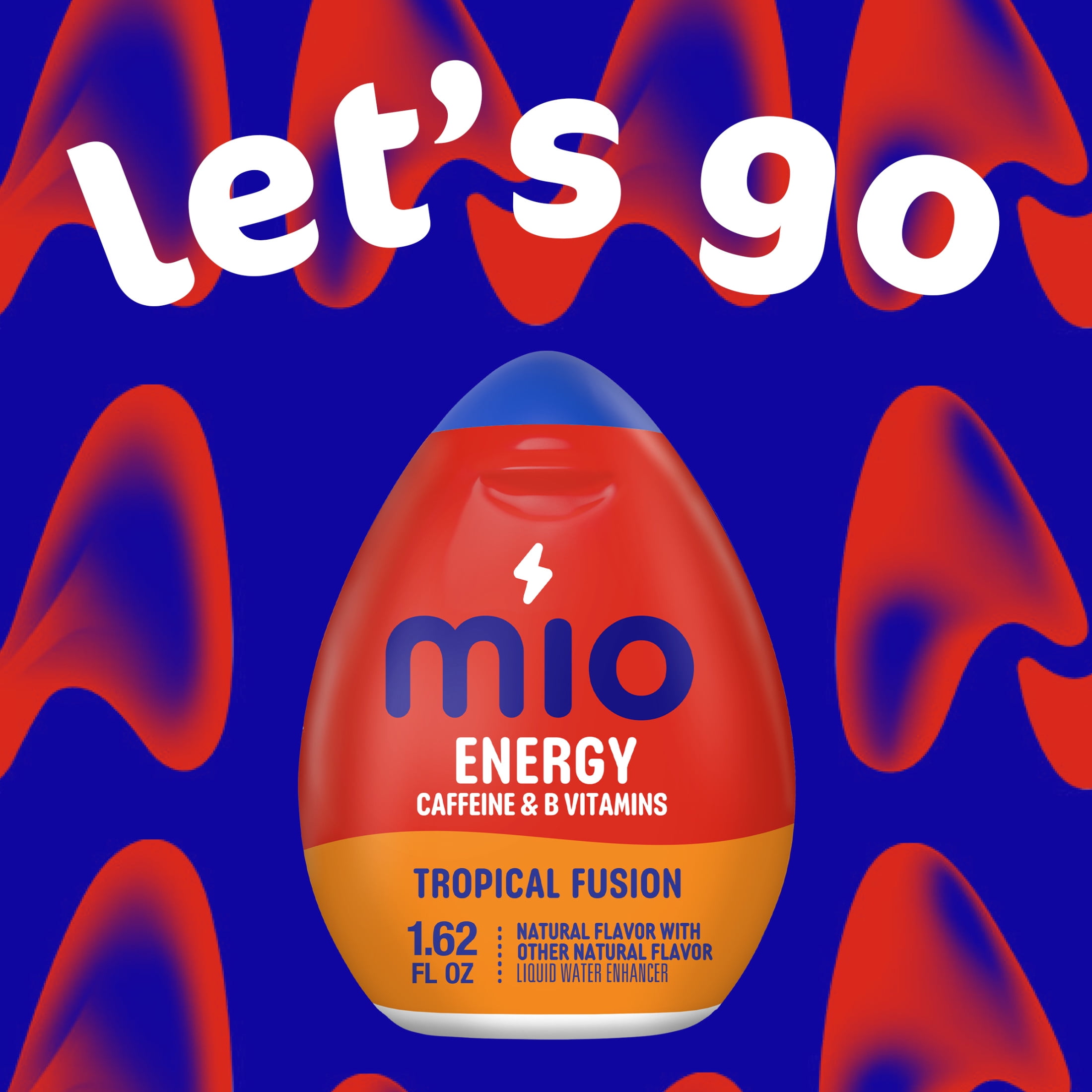 (12 pack) MiO Energy Tropical Fusion Sugar Free Water Enhancer, 1.62 fl oz Bottle, Liquids