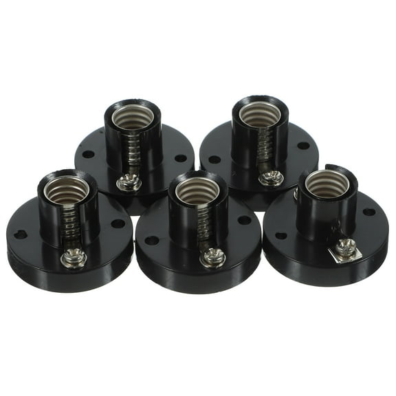Milisten Replacement Lamp Socket Sockets Alloy 5pcs