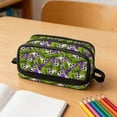 thumbnail image 4 of Oioii Six-Layer Large Capacity Pen Case with Soccer Print, Multi-Layer Durable Stationery Bag for s, Spacious Pencil Box for Supplies Organization,B, 4 of 7