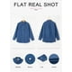 thumbnail image 5 of Camisa vaquera Astylish Ashleigh Blue con cuello en V para mujer XXL, 5 of 6