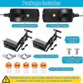 thumbnail image 4 of Safety Sensor with Bracket Replacement for 41A5034, Safety Sensor Beam Eyes with Garage Door Sensors Bracket Compatible, 4 of 7