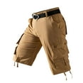 thumbnail image 1 of JXMVOJ Men's Summer Breathable Quick-Dry Cargo Shorts | Elastic Waist Drawstring Polyester for Workout Swimming, 1 of 4