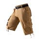thumbnail image 1 of pstuiky Pantalones cortos para hombre, Pantalones cortos cargo cómodos con botones y bolsillos informales de verano para hombre Pantalones cortos de entrenamiento, 1 of 8