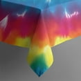thumbnail image 5 of Rainbow Tie Dye Mandala Flower Pattern Square Tablecloth,Waterproof Square Table Cover,Wipeable Spillproof Washable Table Cover for Home Kitchen Party Decor 42"X42"(107x107cm), 5 of 6
