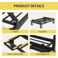 thumbnail image 5 of Professional Heavy-Duty Drywall Cart 2200 Lbs Load Capacity Folding Utility Cart with Wheels for Glass & Steel Sheets Adjustable Height & Brake Pedal, 5 of 6