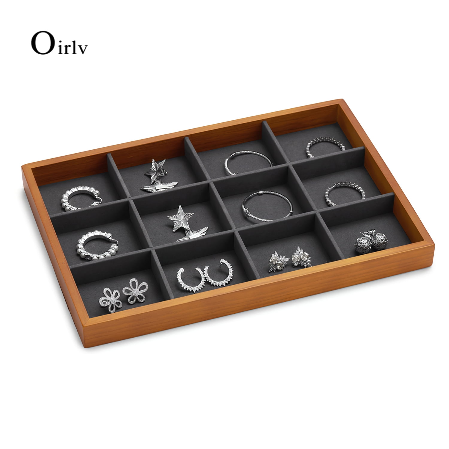 Oirlv Jewelry Tray Display Stackable Jewelry Drawer Tray Bracelet