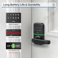 thumbnail image 4 of Cerradura inteligente para manija de puerta con teclado: Cerradura de puerta de entrada sin llave Kucacci - Cerradura inteligente para puerta delantera - Cerradura electrónica con teclado digital - Ce, 4 of 5