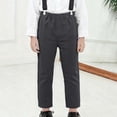 thumbnail image 2 of WAYUTE Boys formal Dress Pants Classic Flat Front School Trousers for Kids and Youth Comfortable Stretch Fit Fashion Casual Pants, 2 of 4